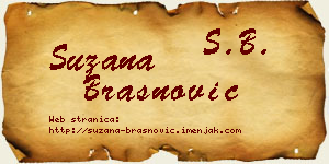 Suzana Brašnović vizit kartica